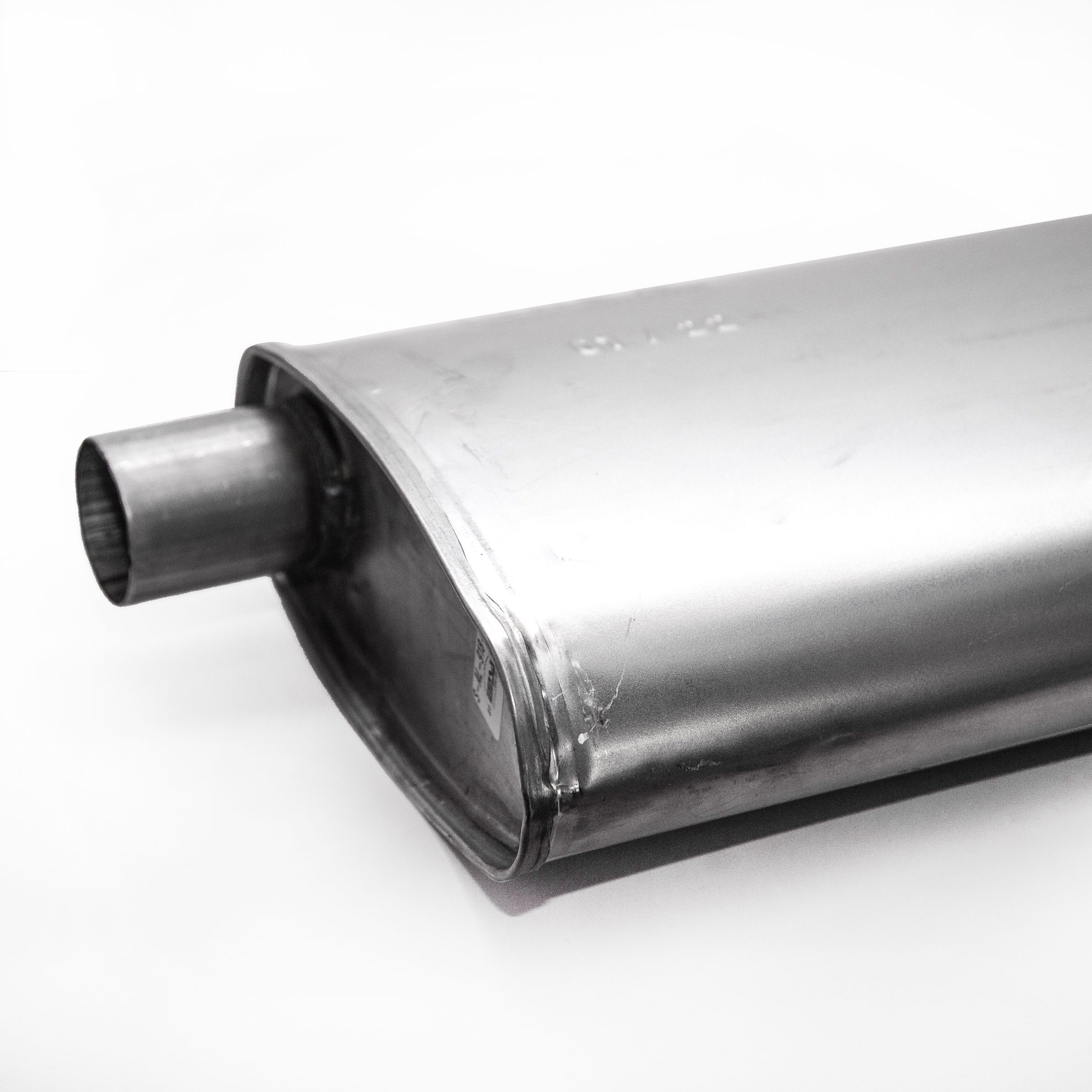 Silenciador universal ovalado para 6 y 8 cilindros S-AL-918 EMSA